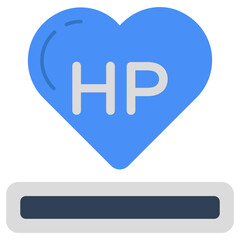 A unique design icon of health points 