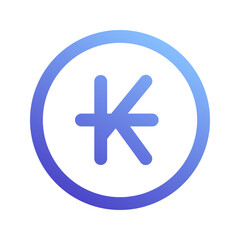 Fototapeta premium kip gradient icon