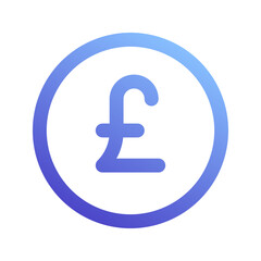 pound gradient icon