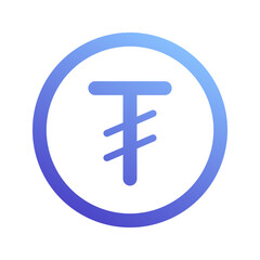 Tugrik gradient icon