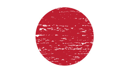 Brush stroke flag of JAPAN