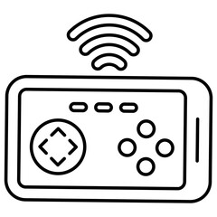 A flat design, icon of mobile game