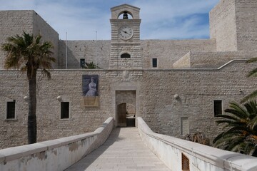 ITALY TRANI APRIL 20 2023 AN EXTERNAL VIEW OF THE SVEVO CASTE