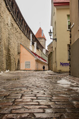 Obraz na płótnie Canvas old town buildings, Tallinn, Estonia