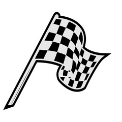 car racing flag , checkered flag - obrazy, fototapety, plakaty