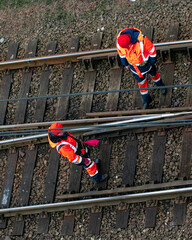 railway tracks, RAILLWAY WORKERS, RIGA, LATVIA