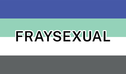 View of International Fraysexual Pride Flag