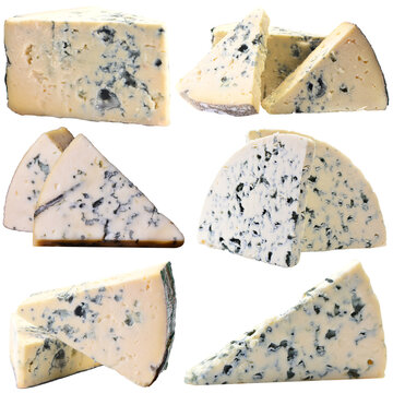 Blue cheese isolated 