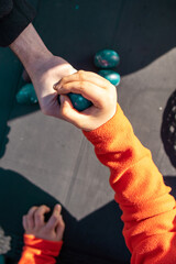 hand holding egg, easter