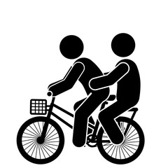 illustration of people riding bicycles, people cycling