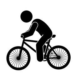 illustration of people riding bicycles, people cycling