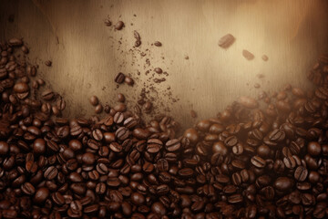 Coffee background, wallpaper, generative ai