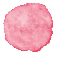 Red Pink Watercolor Circle Paint