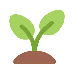 sprout flat icon