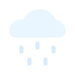 rain flat icon
