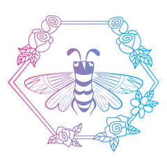Bee Drawing Outline