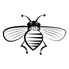 Bee Drawing Outline