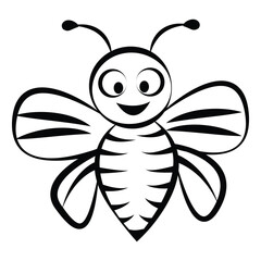 Bee Drawing Outline