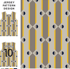 Abstract striped circle concept vector jersey pattern template for printing or sublimation sports uniforms football volleyball basketball e-sports cycling and fishing Free Vector.