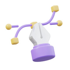 3D Pen Tool Illustration