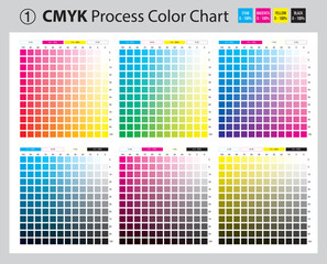 CMYK Process Color Chart No. 1