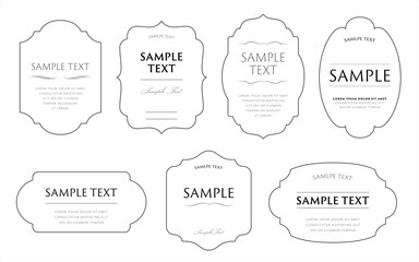 線幅変更可能なフレームのセット