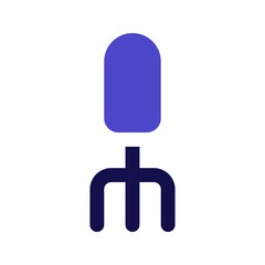 pitchfork bicolor icon