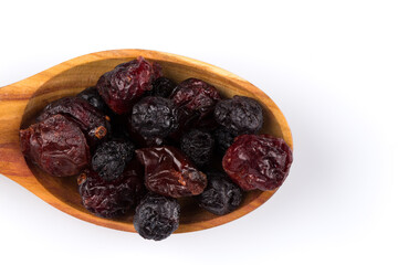 Dried cranberries, cherries and blueberries