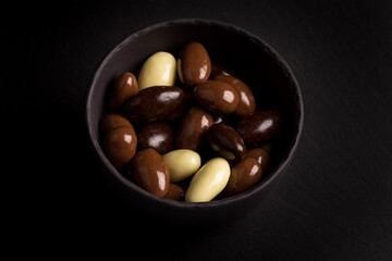 almonds in chocolate