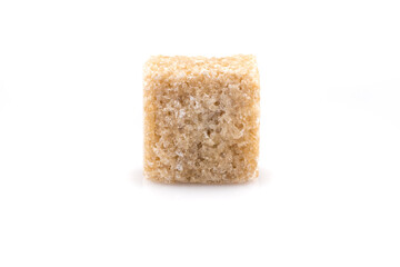brown sugar cubes isolated