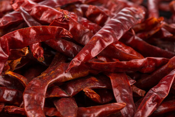 dried chili as a food background