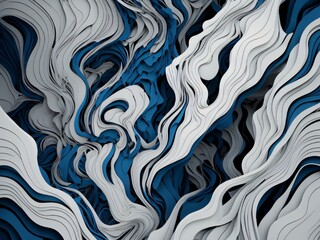 seamless pattern with blue waves