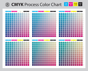 CMYK Process Color Chart No. 8