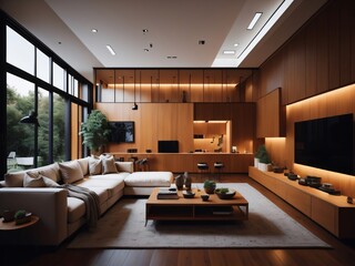 Fototapeta premium living room interior