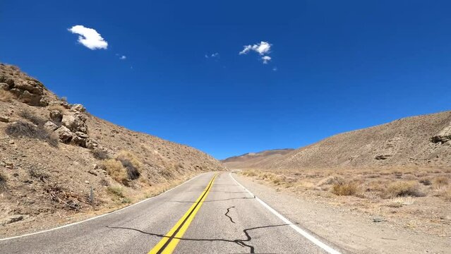 Hwy 168 04 Patriarch Grove Driving POV California
