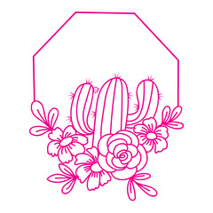 Cactus Hand Drawing Svg Design