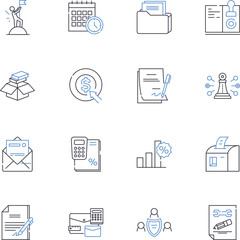 Digital marketing line icons collection. SEO, PPC, Social media, Analytics, Content, Branding, Strategy vector and linear illustration. Email,Influencer,Mobile outline signs set