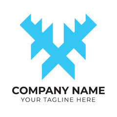 Obraz premium Professional creative modern abstract monogram business X letter logo design template