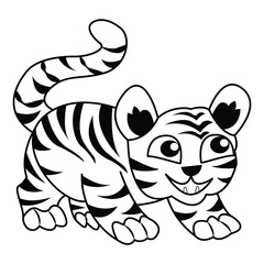 Cat Drawing Outline Design