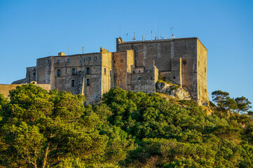 Fototapeta na wymiar Impresions San Salvator in Mallorca Balearic Islands old fortress tower spain