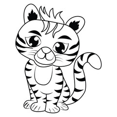 Cat Drawing Outline Design