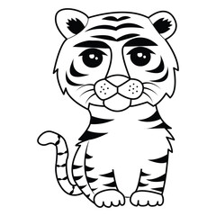 Cat Drawing Outline Design