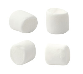 Marshmallows collection isolated