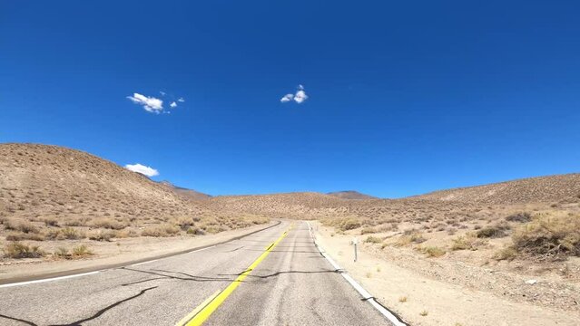 Hwy 168 01 Patriarch Grove Driving POV California
