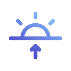 sunrise gradient icon