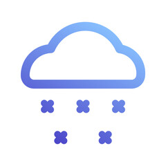 Obraz premium snow gradient icon