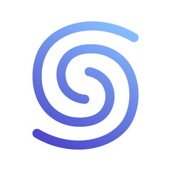 Fototapeta premium tornado gradient icon