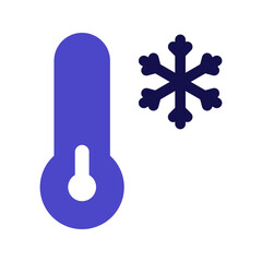 low temperature bicolor icon