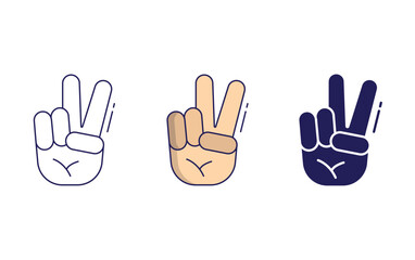 Fototapeta premium Peace Sign vector icon