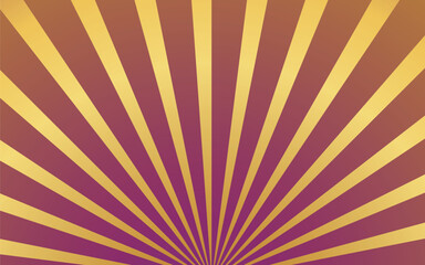 サンバースト　金色と紫